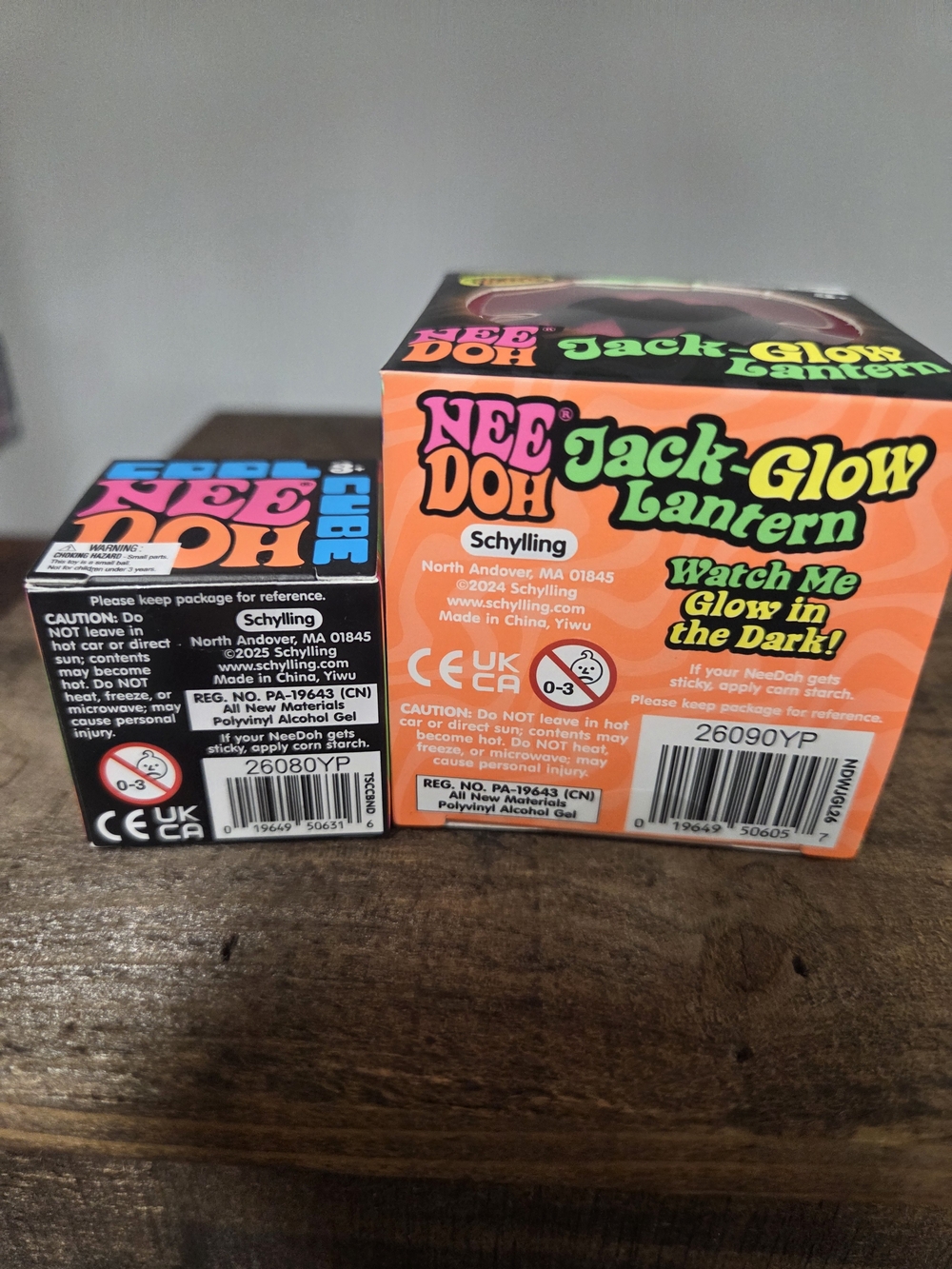 Needoh Jack-Glow Lantern - Pink Glow MINI cool Cube Orange - Picture 2 of 2